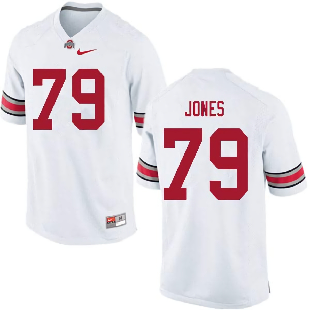 Dawand Jones Ohio State Buckeyes Men's NCAA #79 Nike White College Stitched Football Jersey MBV7456SH